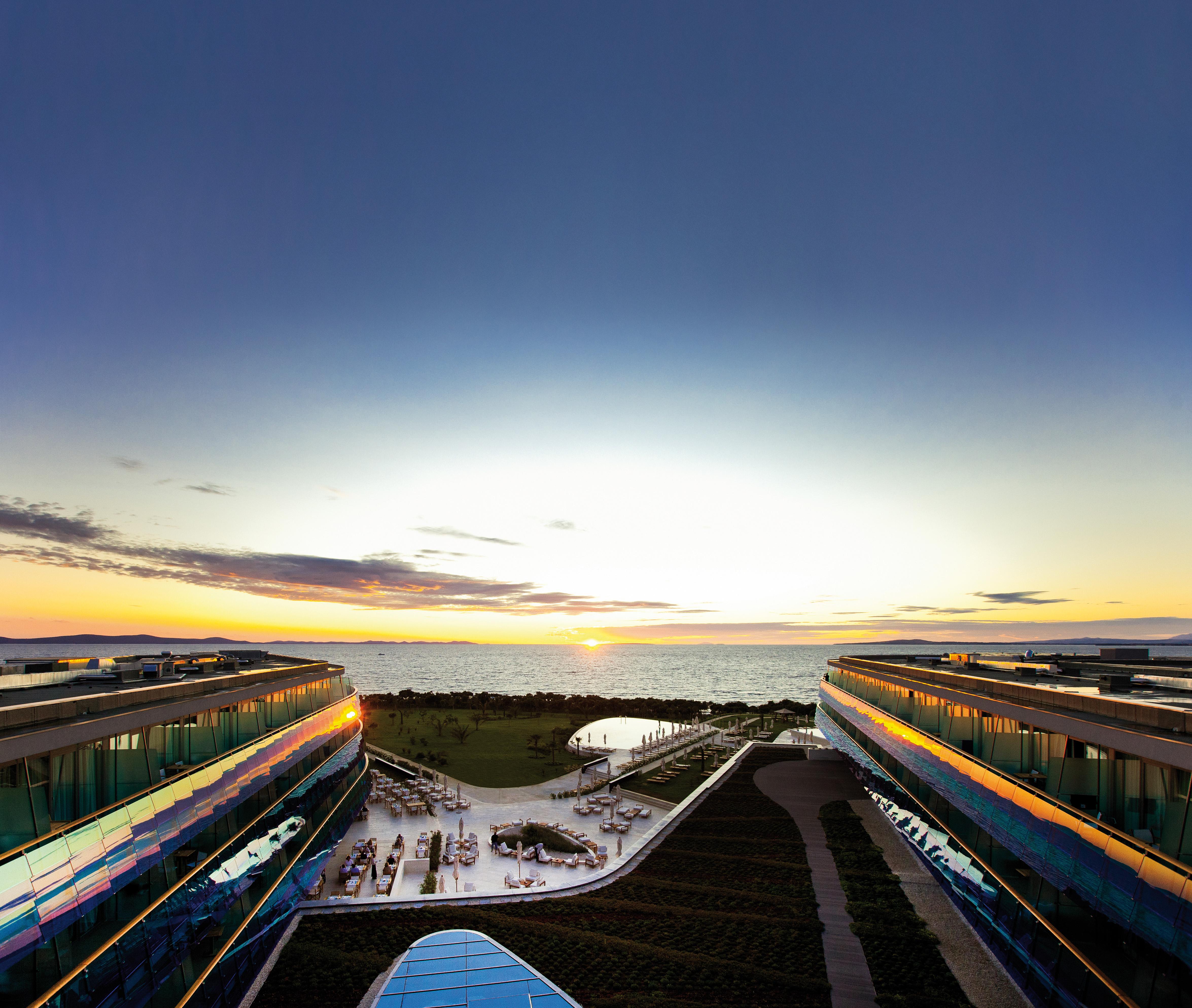 Falkensteiner Hotel & Spa Iadera Petrčane Dış mekan fotoğraf The view from the rooftop of the hotel